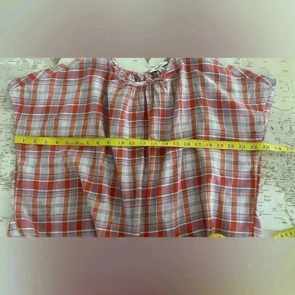Madewell XXS Plaid Boxy Top - Picture 9 of 10